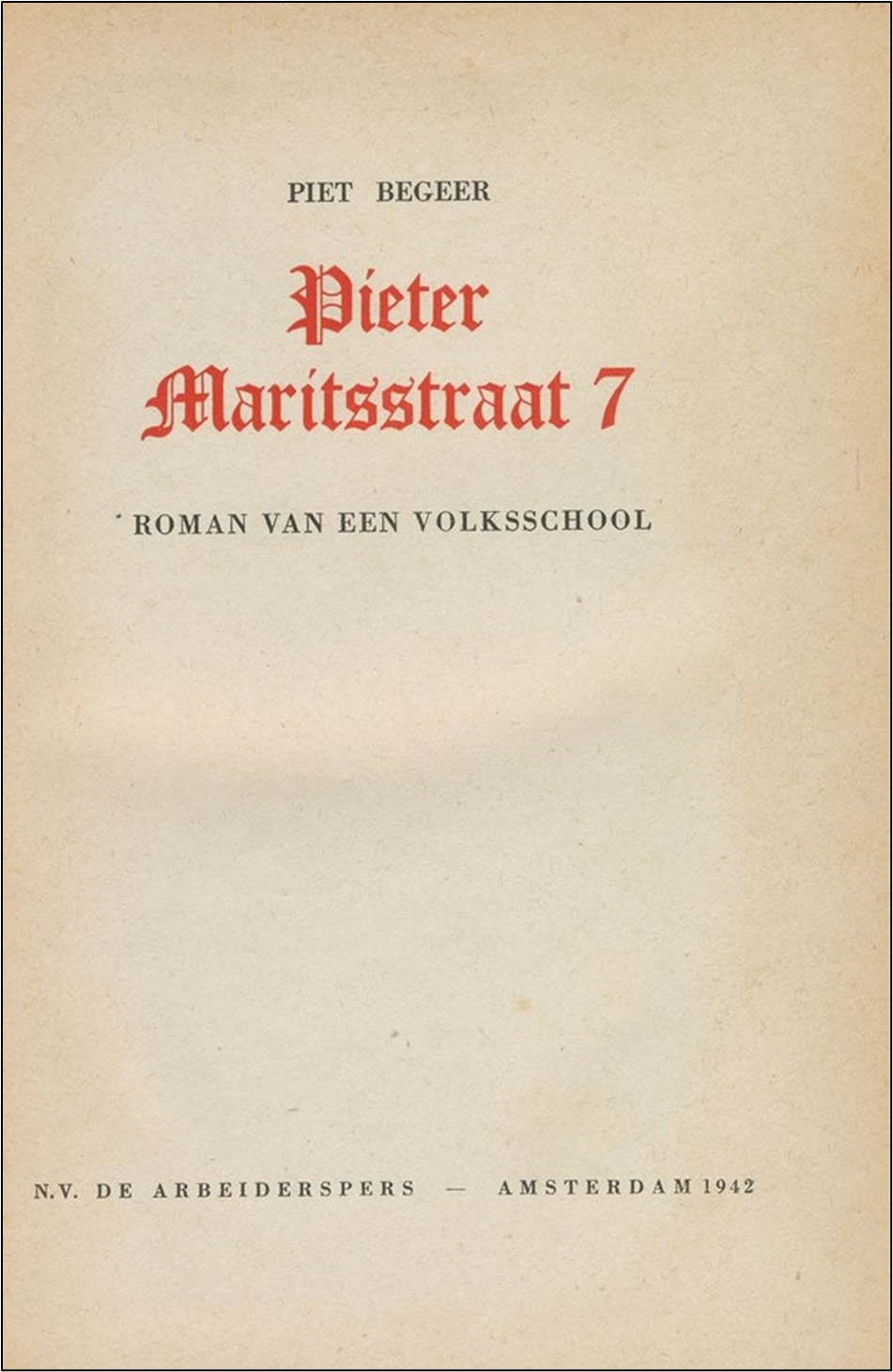 Pieter Maritsstraat 7 (1942) - Afbeelding 2
