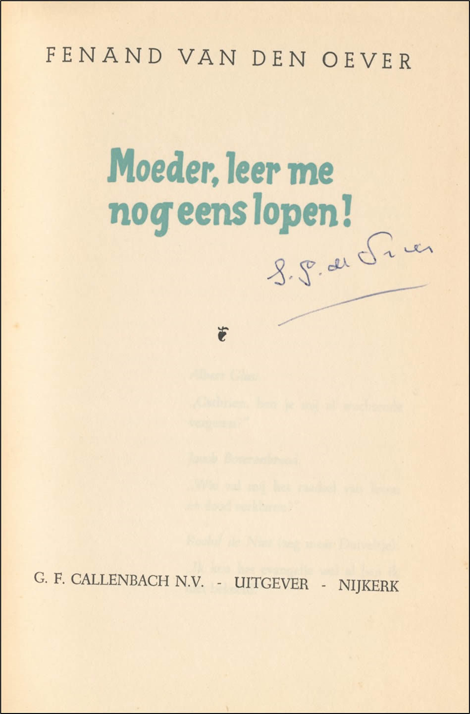 Moeder, leer me nog eens lopen (1952) - Afbeelding 2