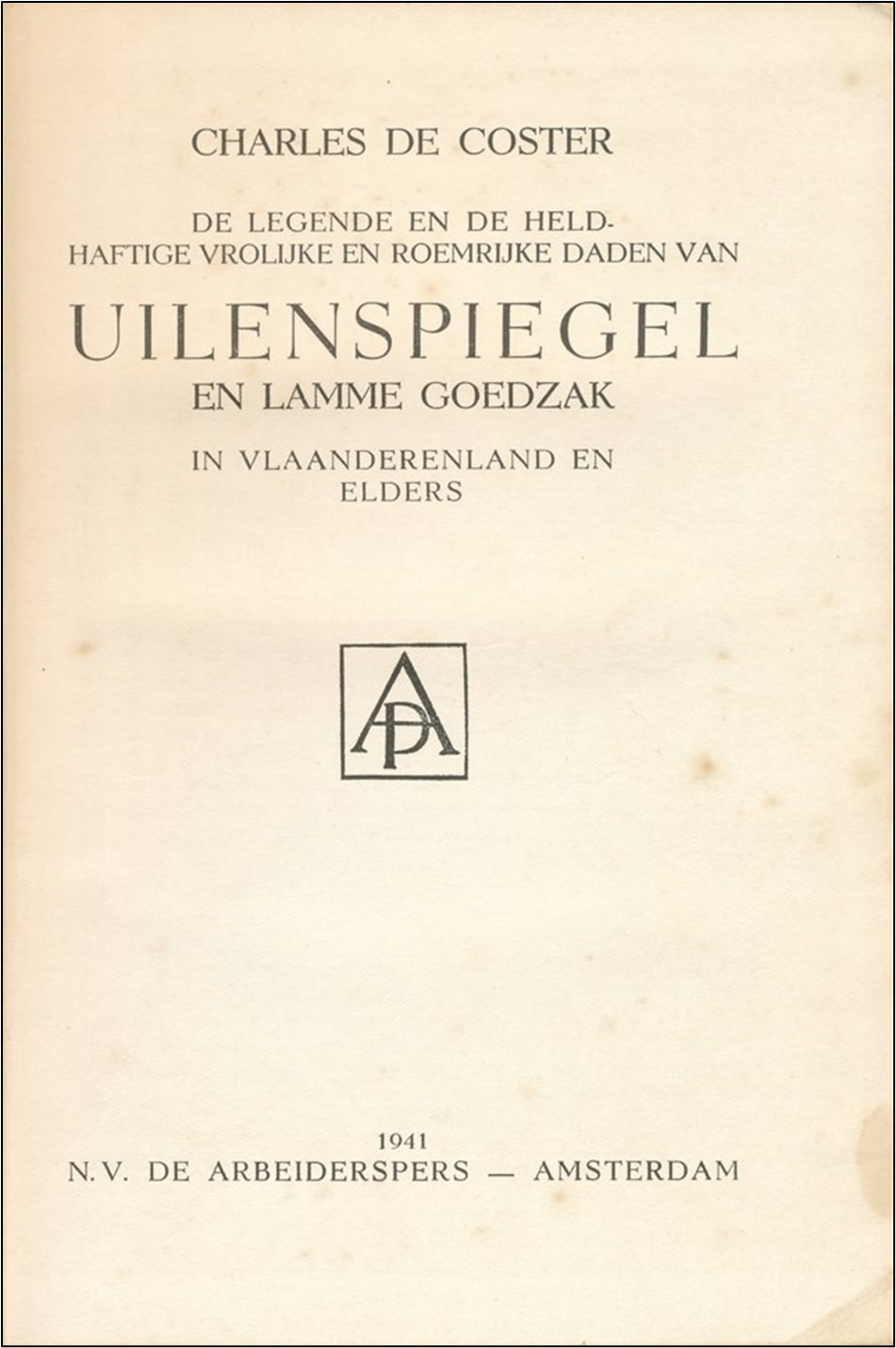 Uilenspiegel (1941) - Afbeelding 2