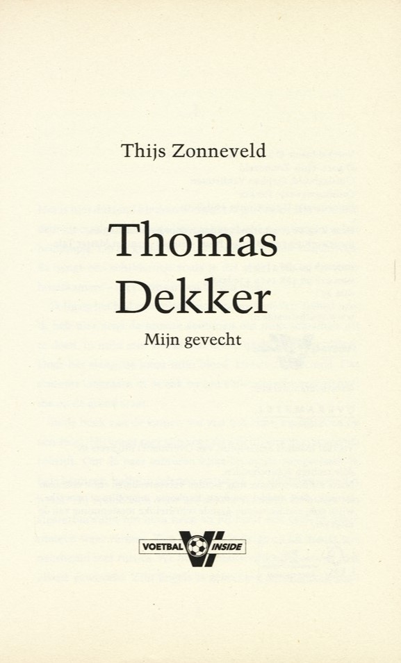 Thomas Dekker - Mijn gevecht - Afbeelding 2
