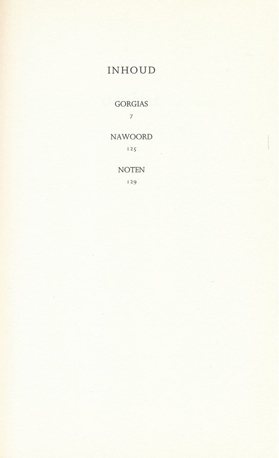 Plato, Deel 12, Gorgias, Verzameld werk - Afbeelding 3