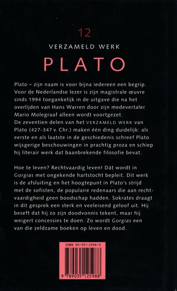 Plato, Deel 12, Gorgias, Verzameld werk - Afbeelding 6
