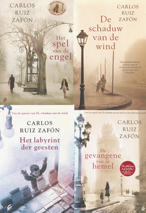 4 Boeken van Carlos Ruiz Zafón