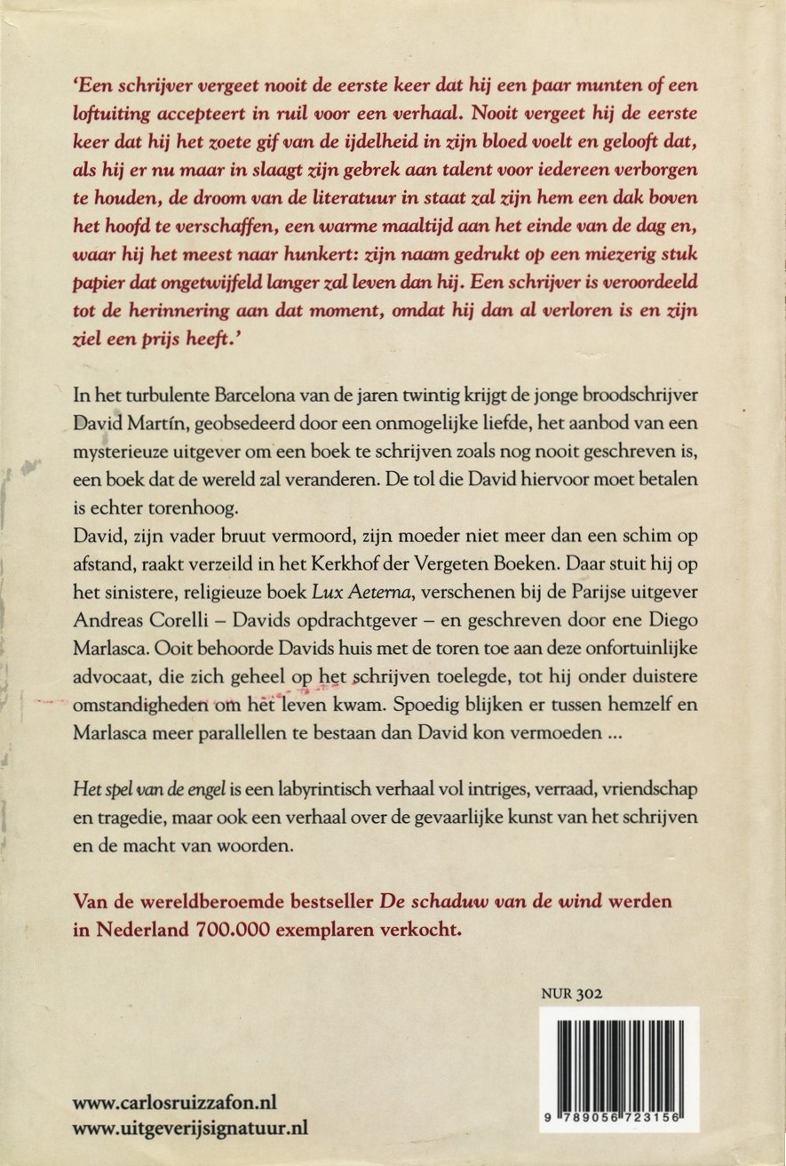 4 Boeken van Carlos Ruiz Zafón - Afbeelding 7