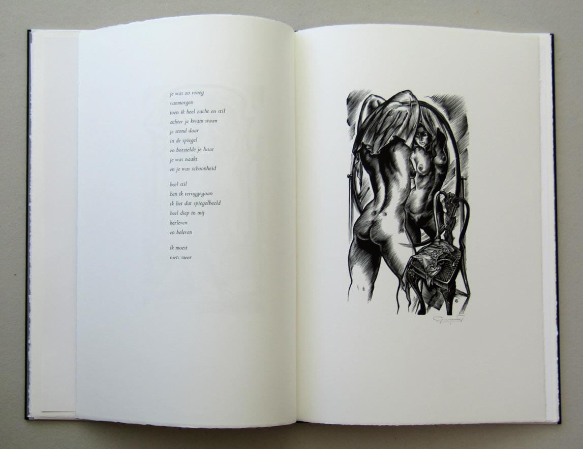 Gerard Gaudaen, Spiegelbeelden (1999), 6 Houtgravures, Jack Apers, 6 gedichten - Afbeelding 6
