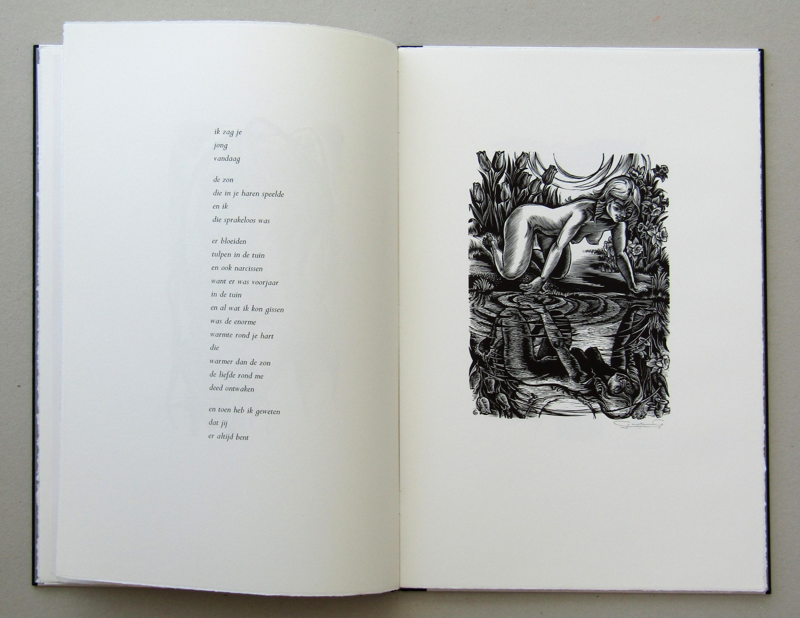 Gerard Gaudaen, Spiegelbeelden (1999), 6 Houtgravures, Jack Apers, 6 gedichten - Afbeelding 7