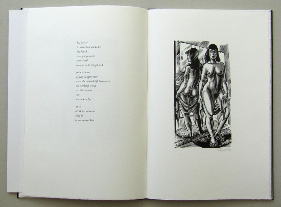 Gerard Gaudaen, Spiegelbeelden (1999), 6 Houtgravures, Jack Apers, 6 gedichten - Afbeelding 9