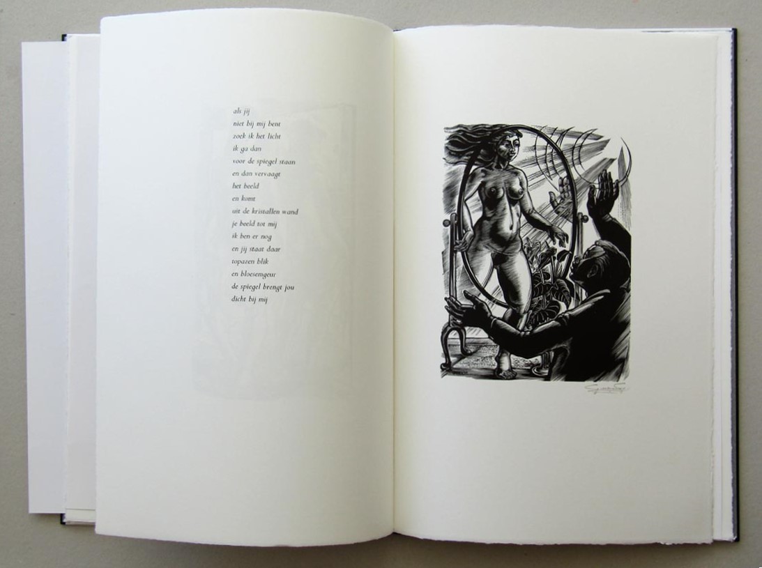 Gerard Gaudaen, Spiegelbeelden (1999), 6 Houtgravures, Jack Apers, 6 gedichten - Afbeelding 10