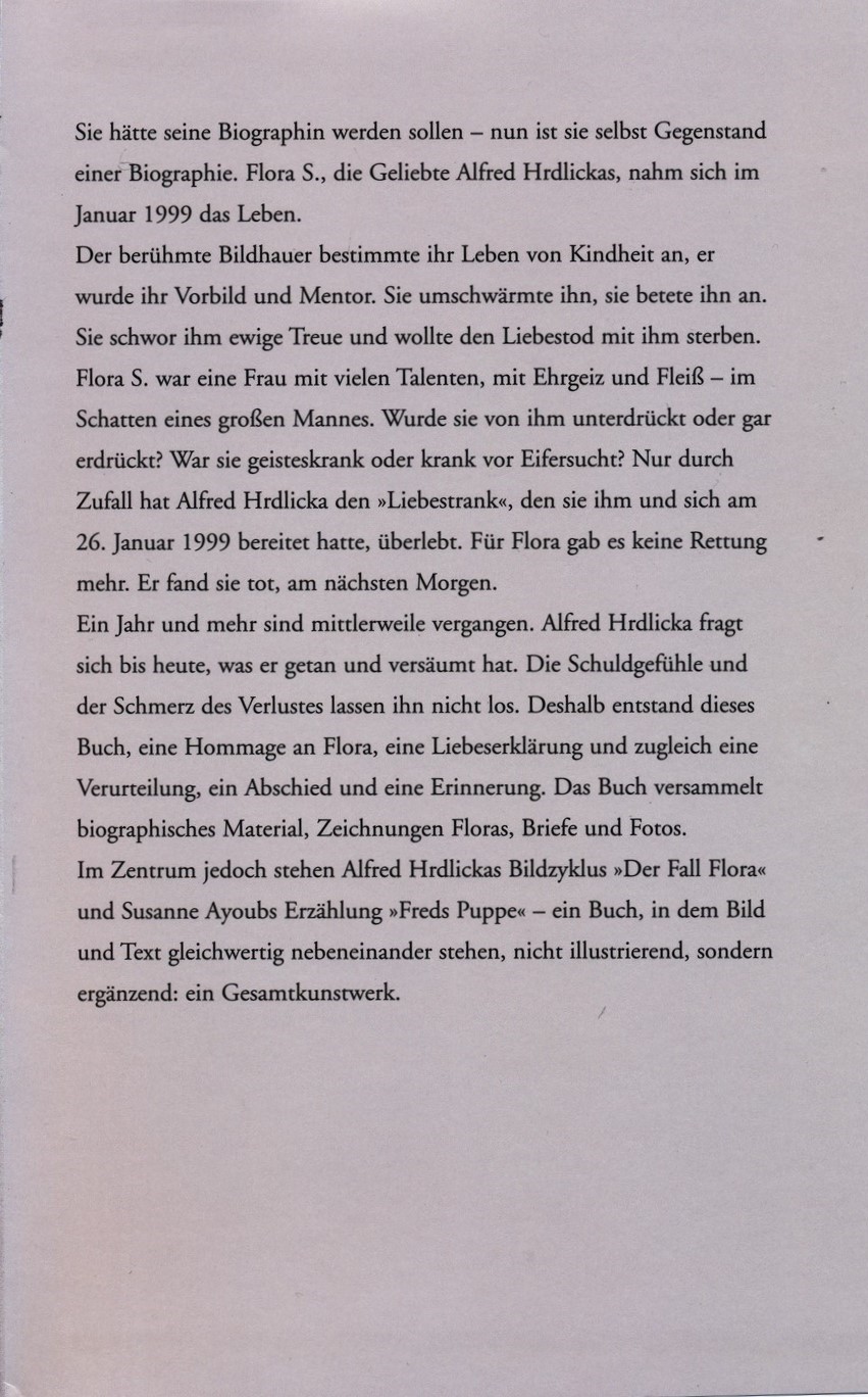 Alfred Hrdlicka und der Fall Flora - met apart ingesloten ets - Afbeelding 2
