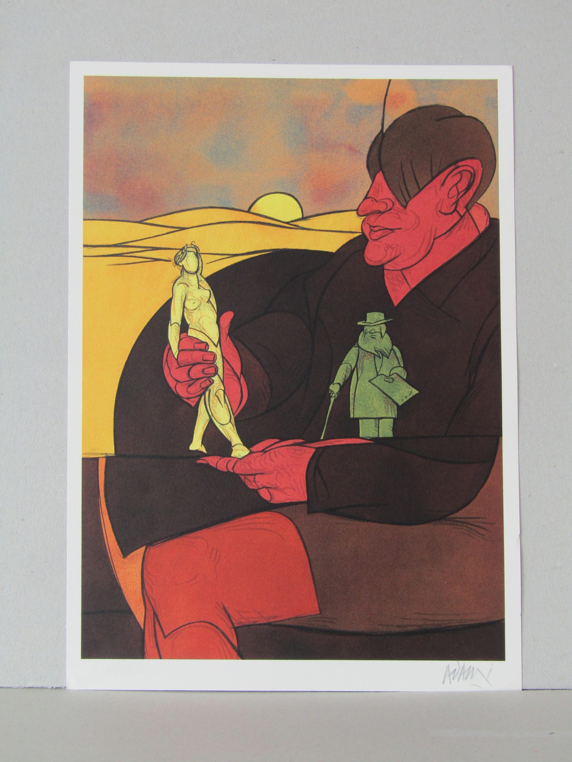 Valerio Adami, Kleurenlitho - Afbeelding 2