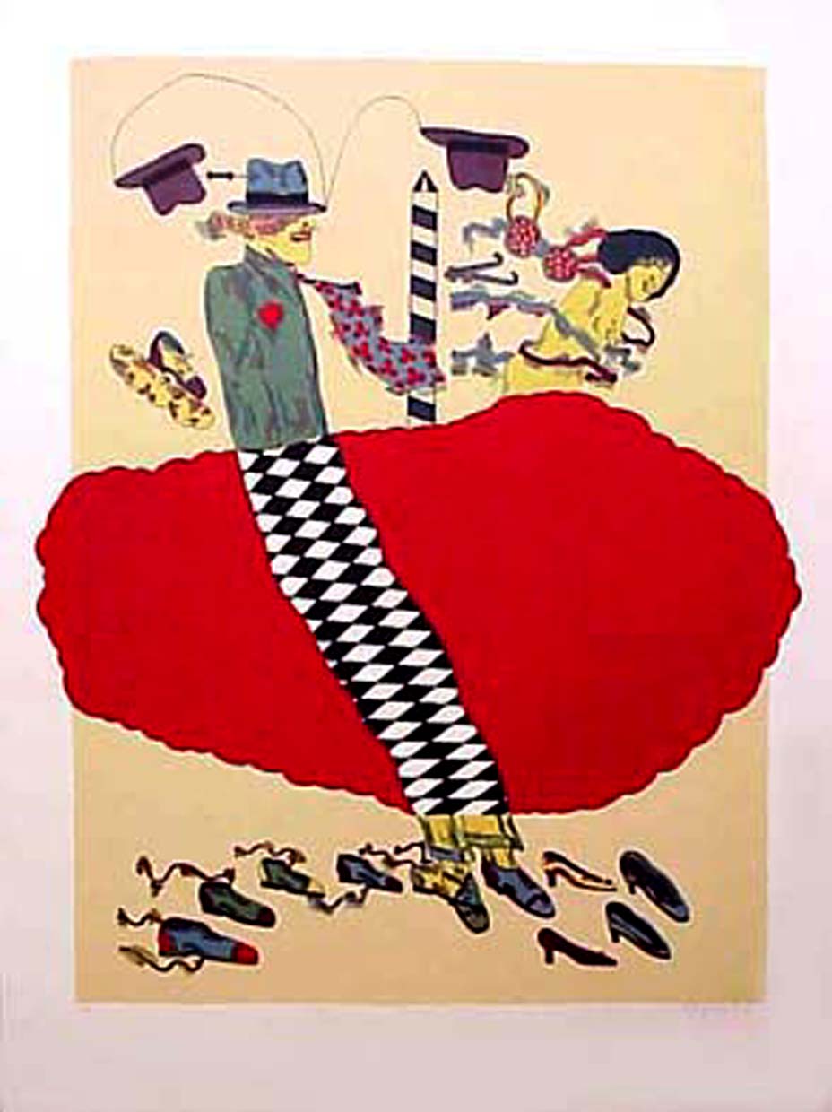 Antonio Seguí, ‘Kompositie’, Kleurenlitho (1968)