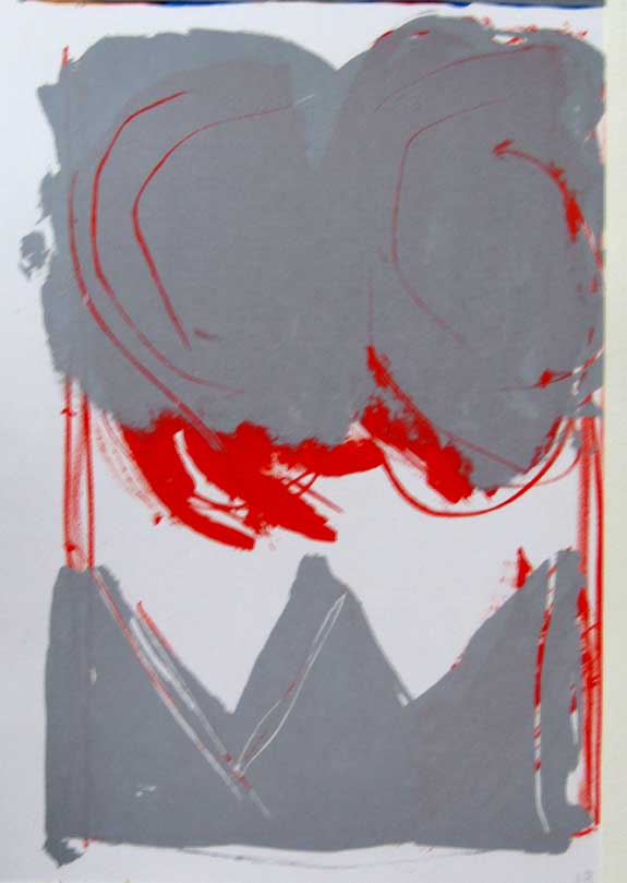 Kimber Smith, Kleurenlitho uit ’One Cent Life’, in passe partout, 1964
