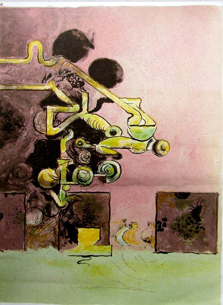 Graham Sutherland, Zonder titel, Kleurenlitho, 1979