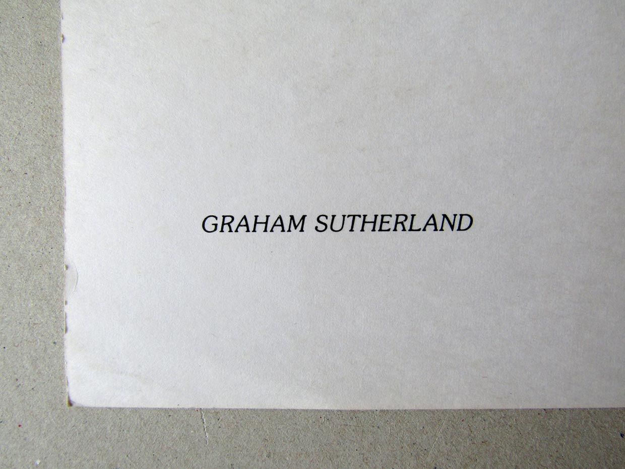 Graham Sutherland, Zonder titel, Kleurenlitho, 1979 - Afbeelding 3