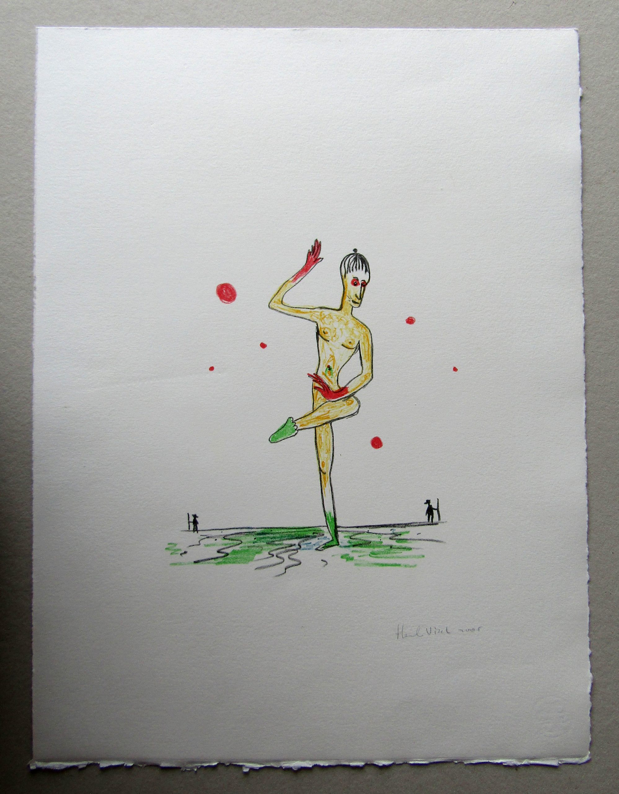 Henk Visch, Kleurenlitho 2005 uit de map ‘ Freund’ van Griffelkunst - Afbeelding 2