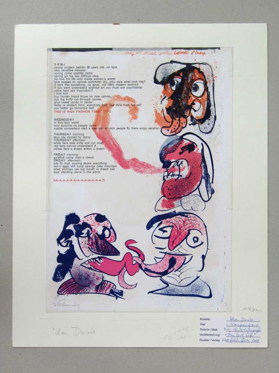 Alan Davie, Pierre Alechinsky, twee kleurenlitho's uit ’One Cent Life’ - Afbeelding 2