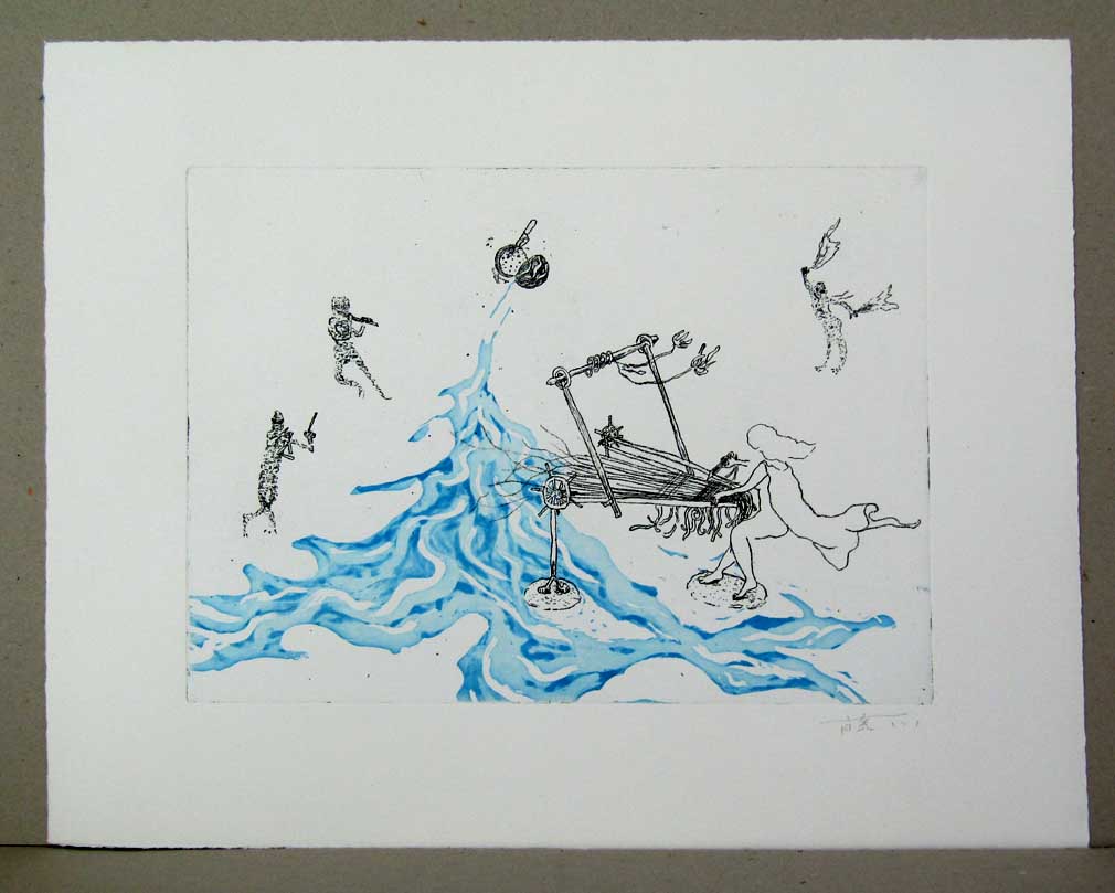 Asana Fujikawa, Zonder titel, Kleurets aquatint 2024 - Afbeelding 2