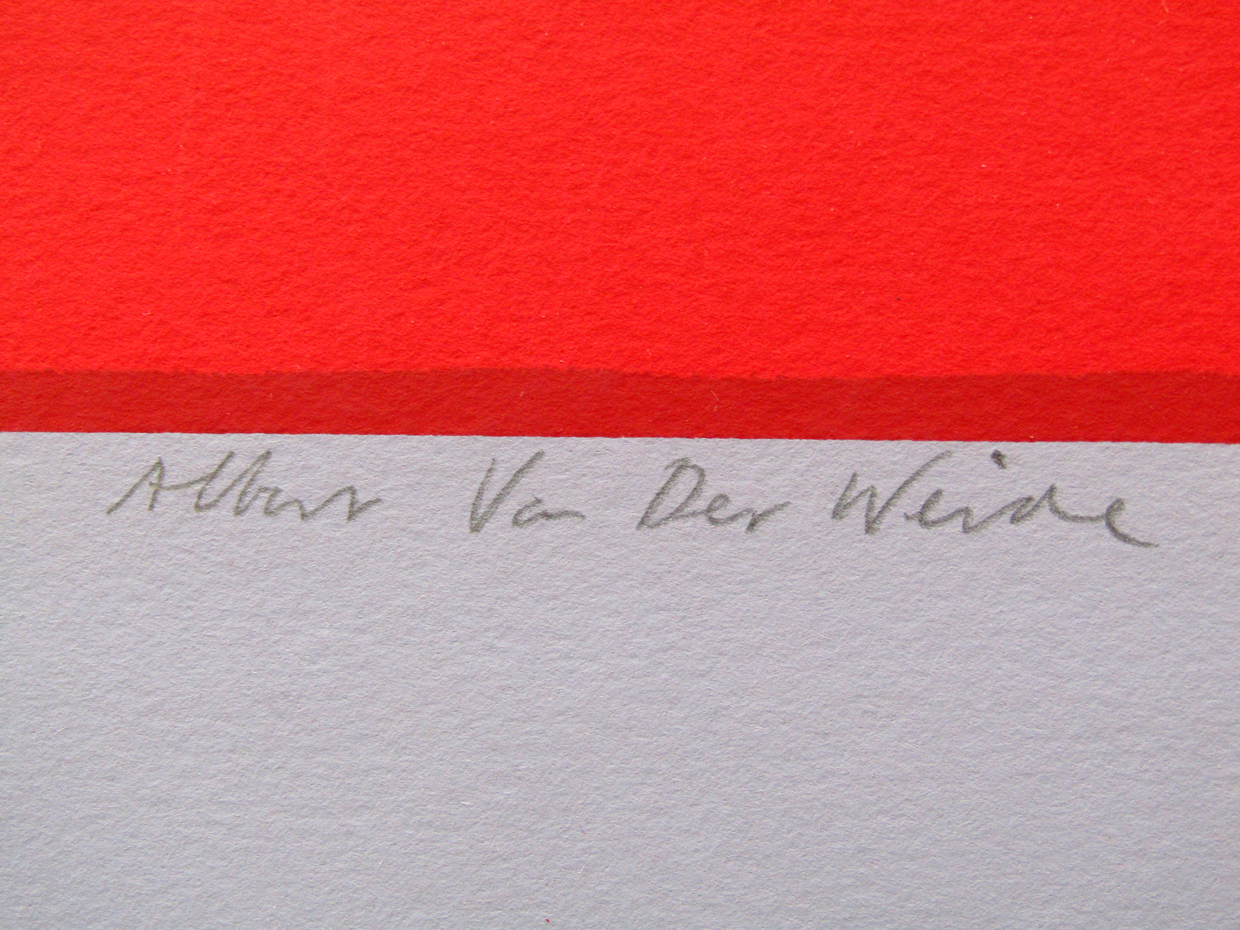 Albert van der Weide, Kleurenzeefdruk, Gezicht II (1989) - Afbeelding 3